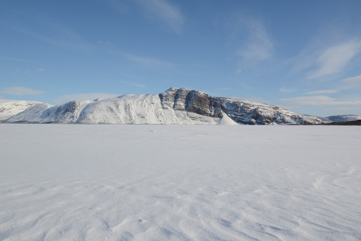 Mouth of Tana in winter