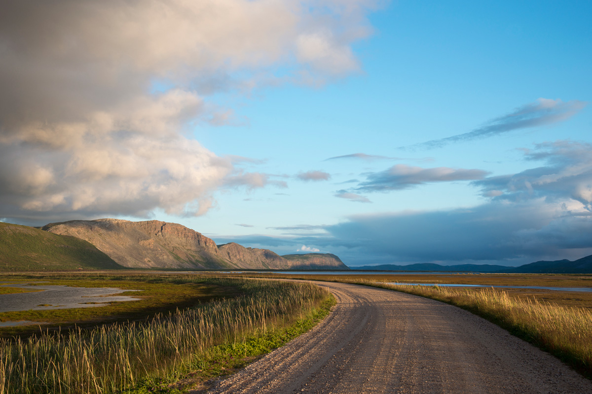 Mouth of Tana under the midnight sun