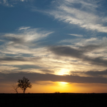 Sunset over the Puszta