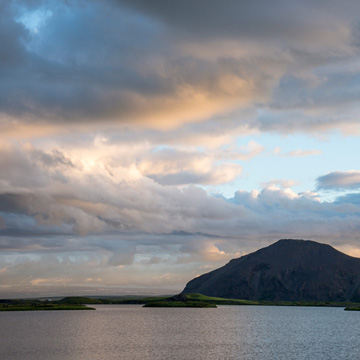 Mývatn at dusk