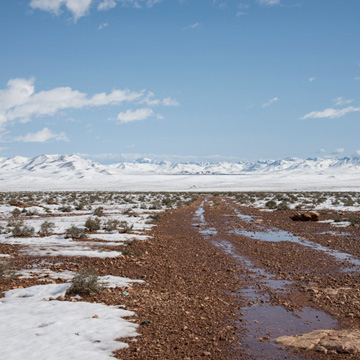 Snow-covered Tagdilt Track