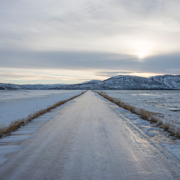 Mouth of Tana in winter