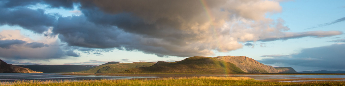 Mouth of Tana under the midnight sun