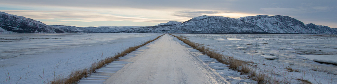 Mouth of Tana in winter